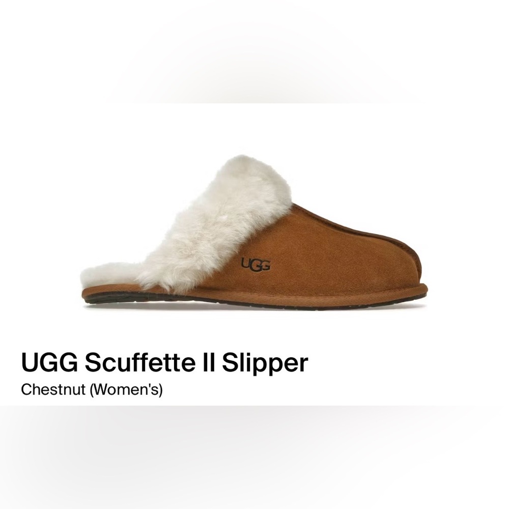 UGG Scuffette II Tan Slippers with Cream Lining
